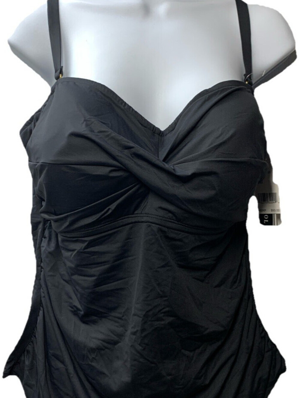 La Blanca Plus Island Goddess Tummy Control Bandini Swim Tankini Top Size 18W